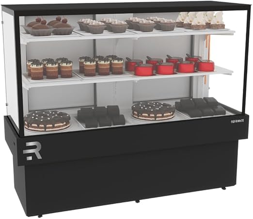 vitrine refrigerada para confeitaria